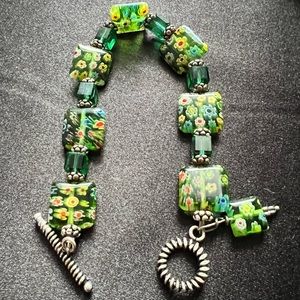 millefiori glass bracelet